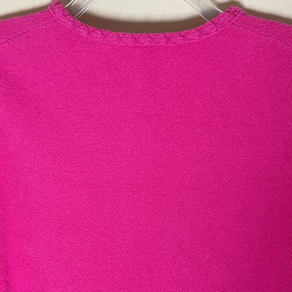 J. Crew Odette Sweater Lady Jacket XXL Fuchsia Pink Boucle Business Casual BR789 - Picture 9 of 15